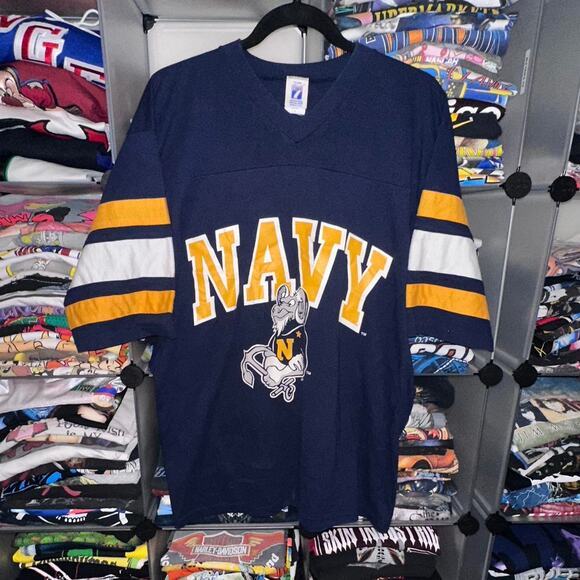 1990’s Navy Midshipmen “Bill The Goat” Logo 7 - Large 23x29 - Picture 1 of 4